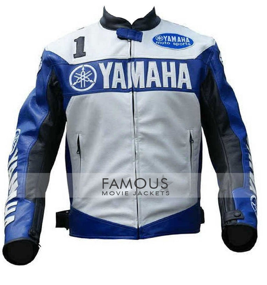 Leather yamaha jacket sale