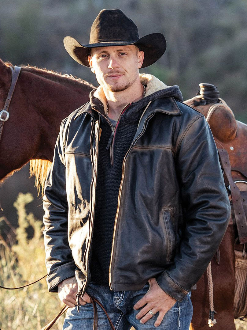 Leather on sale ranch jacket