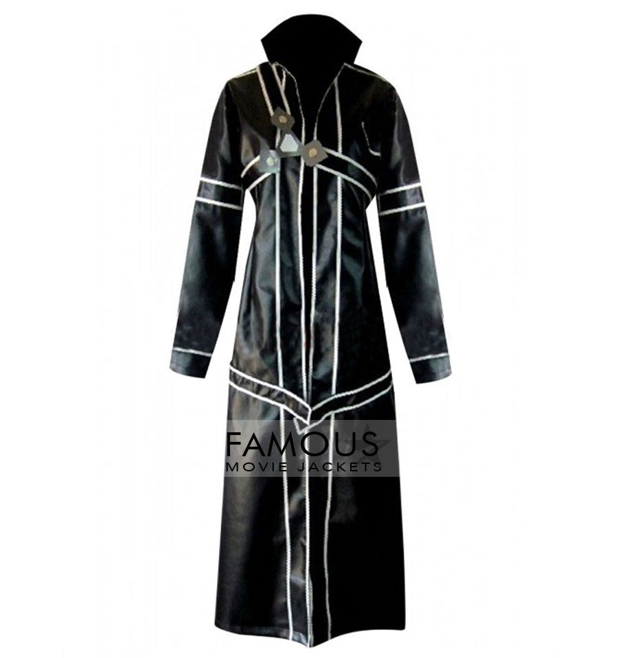 Sword Art Online Kirito Replica Cosplay Trench Leather Costume