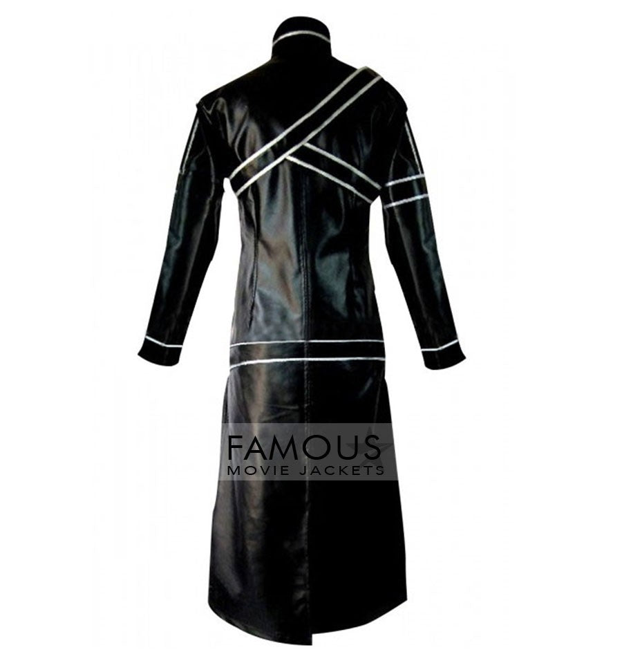 Sword Art Online Kirito Replica Cosplay Trench Leather Costume