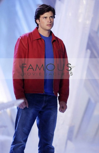 Smallville Clark Kent Red Suede Jacket