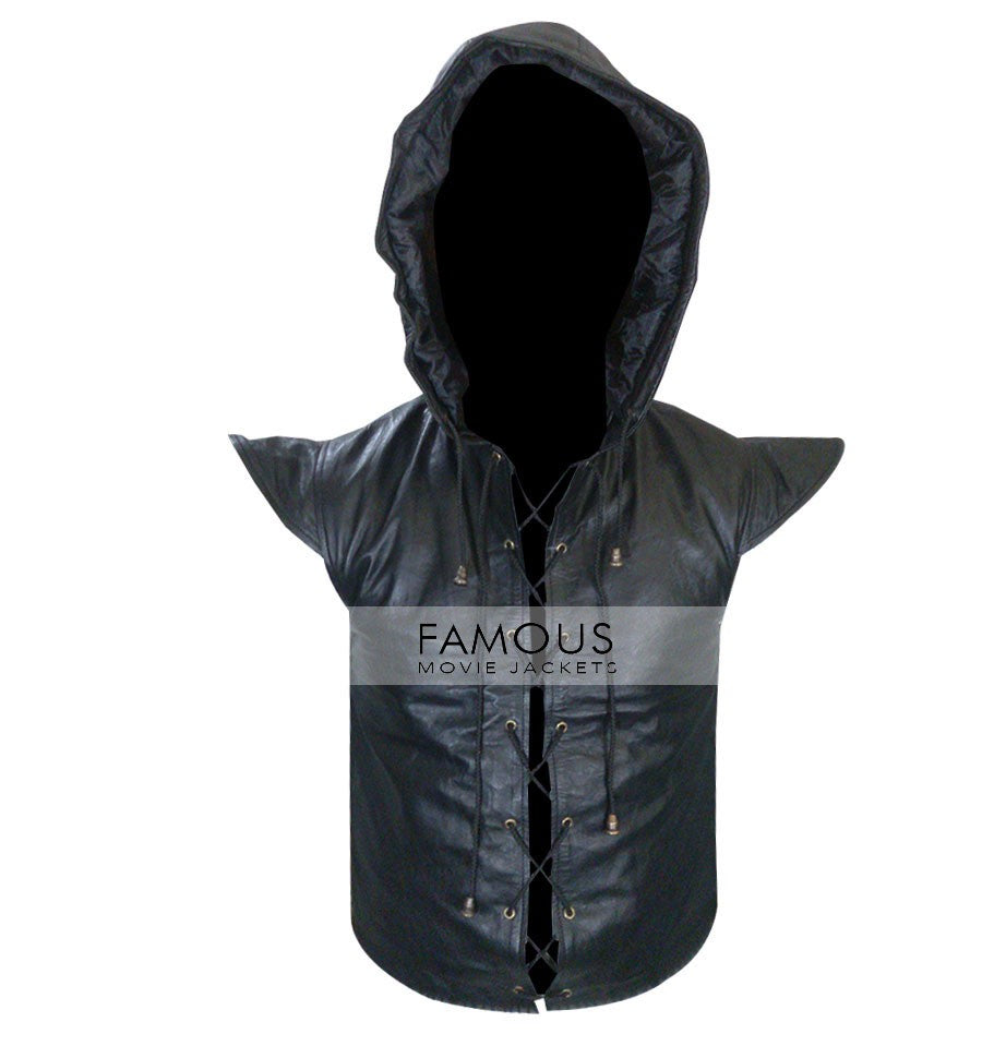 Robin Des Bois: Ne Renoncez Jamais Hoodie Leather Vest