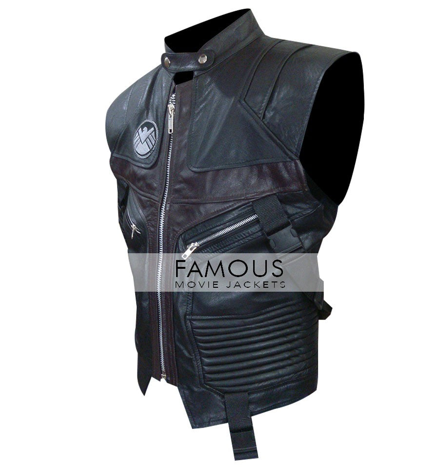 Avengers Jeremy Renner Hawkeye Leather Vest