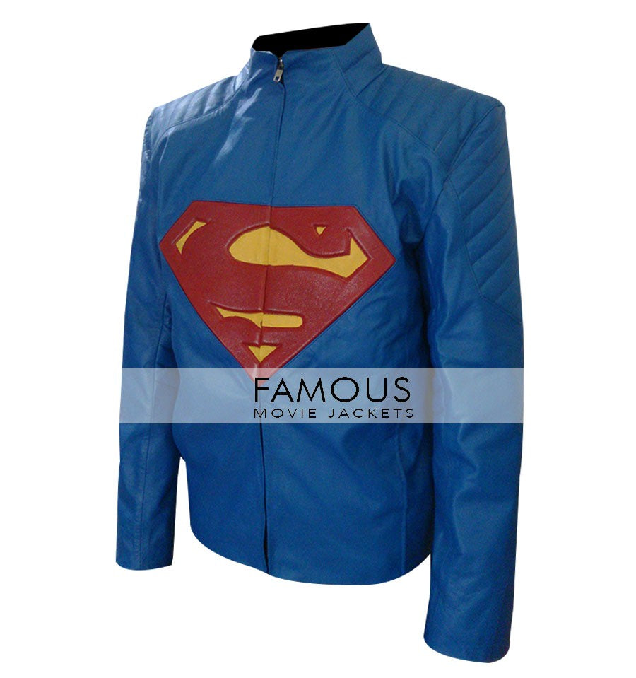 Superman Man Of Steel Leather Jacket