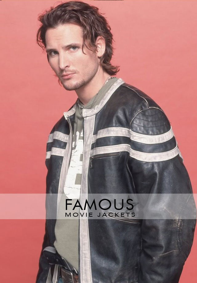 Fastlane Peter Facinelli Black Leather Jacket