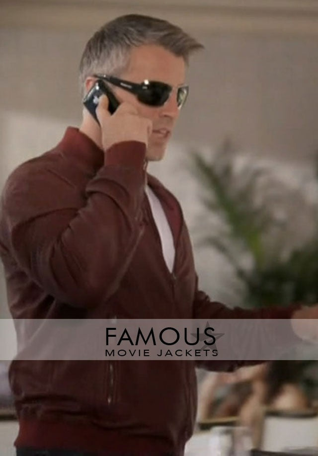 Episodes Matt LeBlanc Reddish Brown Bomber Jacket