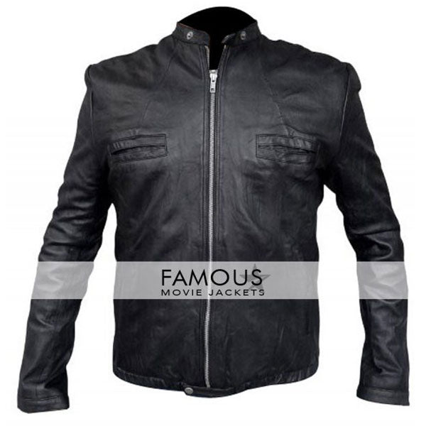 17 Again Zac Efron Black Leather Jacket