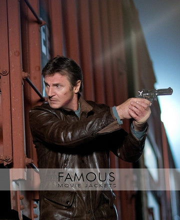 Run All Night Liam Neeson Brown Leather Jacket