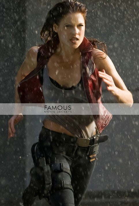 Resident Evil: Afterlife Ali Larter Red Leather Vest