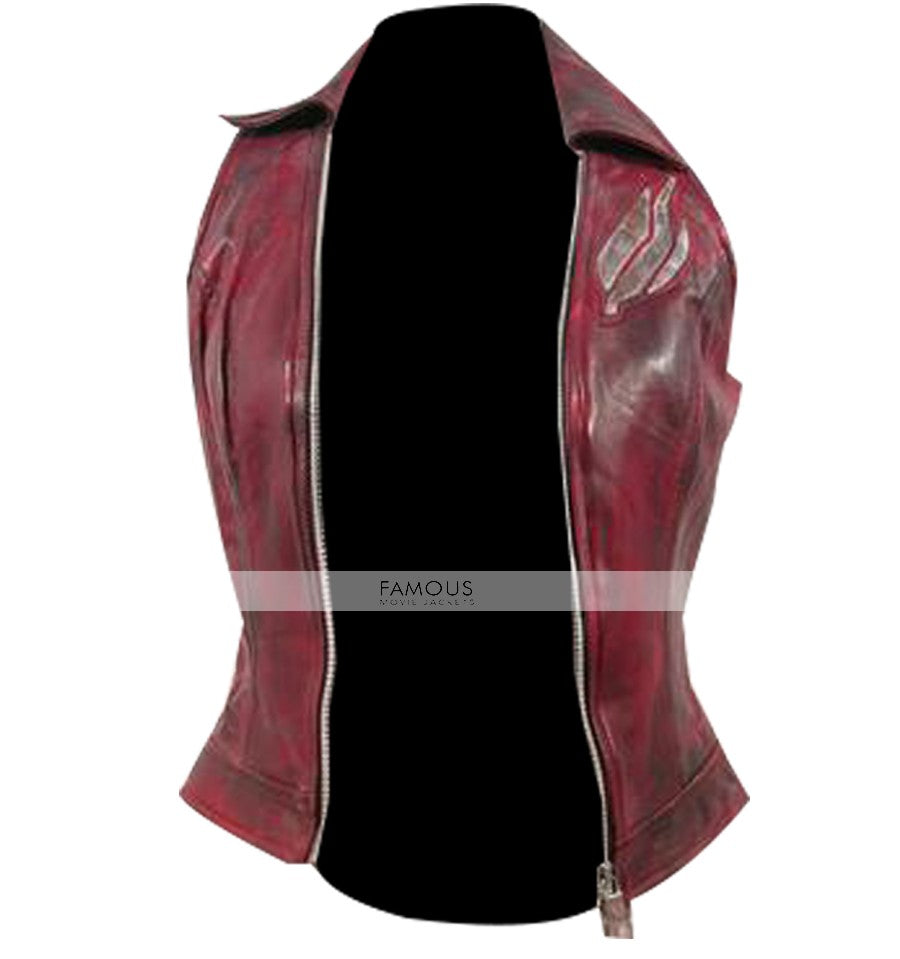 Resident Evil: Afterlife Ali Larter Red Leather Vest