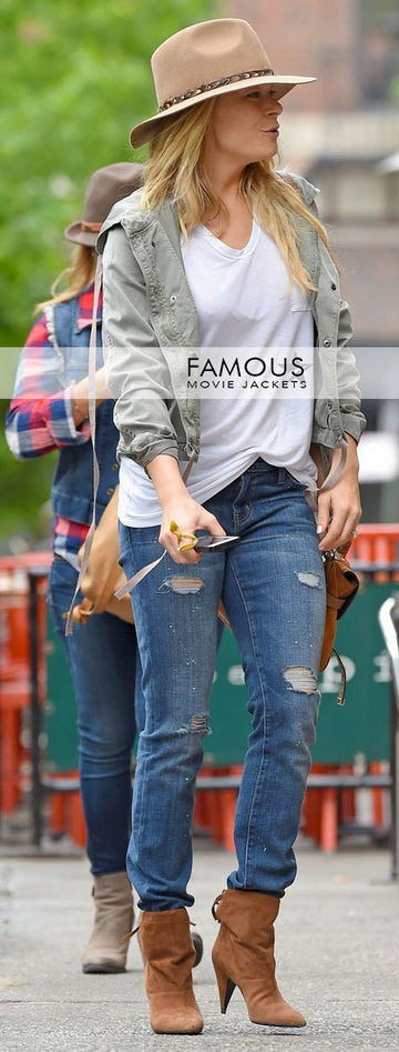 Leann Rimes New York City Green Cotton Jacket