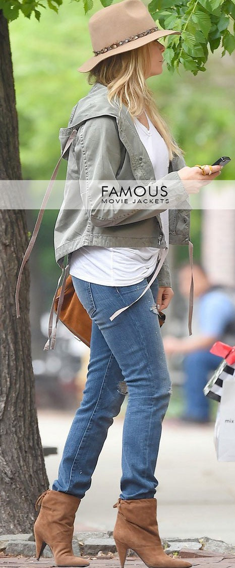 Leann Rimes New York City Green Cotton Jacket