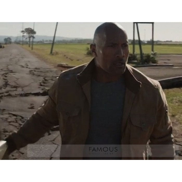 San Andreas Movie Dwayne Johnson Brown Jacket