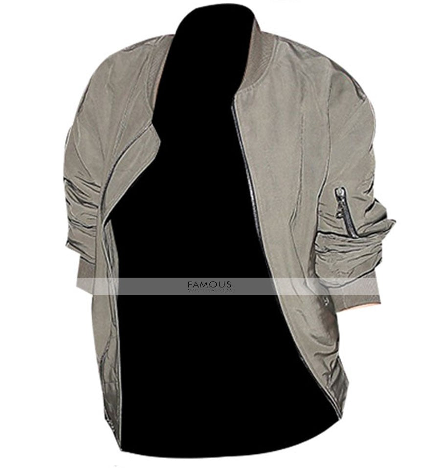 Kim Kardashian Green Bomber Designer Jacket