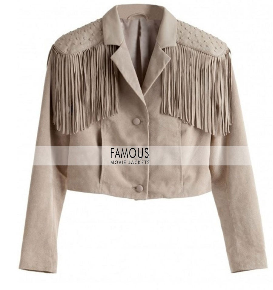 White fringe jacket hot sale ferris bueller