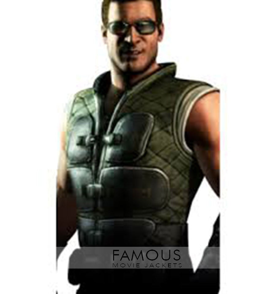 Mortal Kombat X Johnny Cage Cosplay Leather Vest