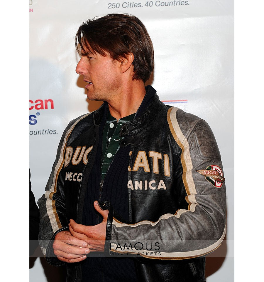 Tom Cruise Ducati Motorcycle Leather Jacket