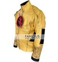 Superhero Reverse Flash Cosplay Leather Jacket Costume