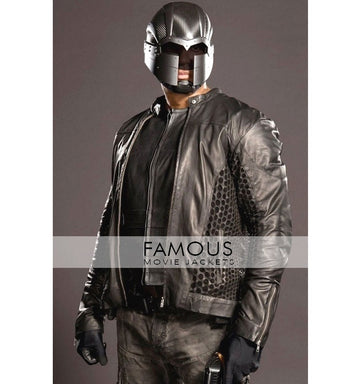 Arrow Season 4 David Ramsey Black Leather Jacket