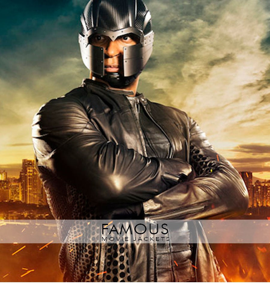 Arrow Season 4 David Ramsey Black Leather Jacket