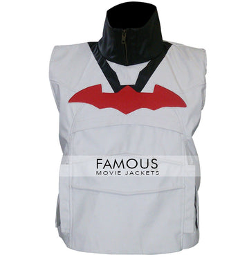 Batman Arkham Knight Red Hood White Leather Vest