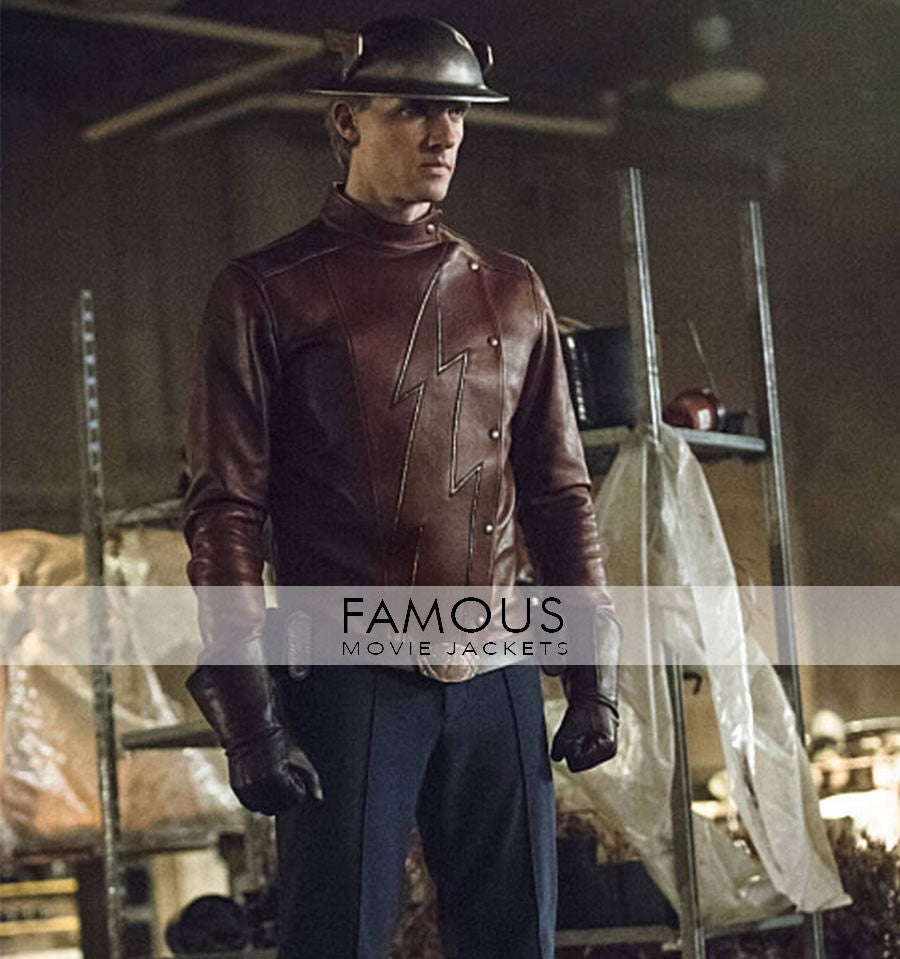 The Flash Season 2 Jay Garrick Cosplay Costume Jacket