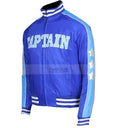 Suicide Squad Captain Boomerang Blue Satin Bomber Jacket