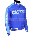 Suicide Squad Captain Boomerang Blue Satin Bomber Jacket