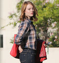 Emma Stone La La Land Mia Red Leather Jacket