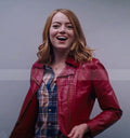 Emma Stone La La Land Mia Red Leather Jacket