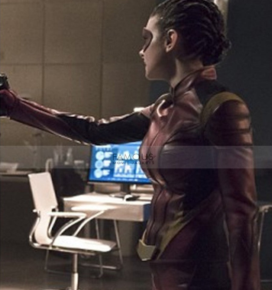 The Flash Trajectory Eliza Harmon Red Costume Jacket