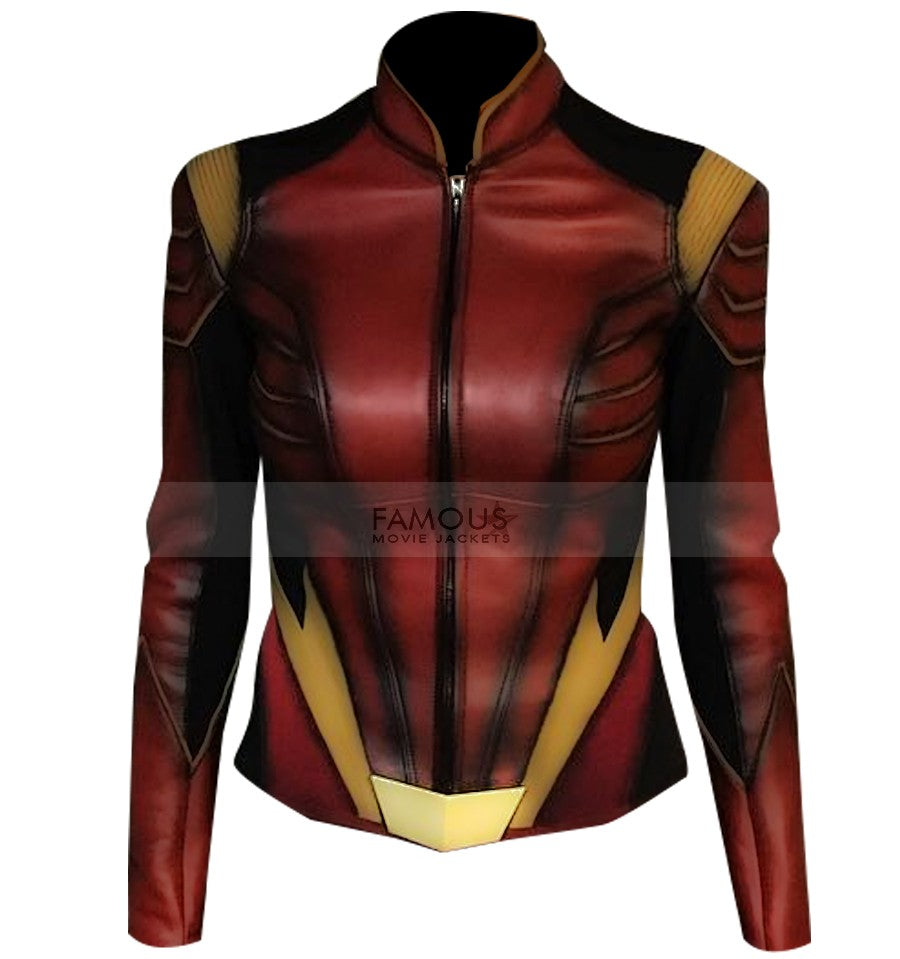 The Flash Trajectory Eliza Harmon Red Costume Jacket