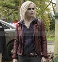 Izombie Rose Mciver Liv Moore Maroon Leather Jacket