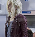 Izombie Rose Mciver Liv Moore Maroon Leather Jacket