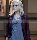 Izombie Rose Mciver Liv Moore Maroon Leather Jacket