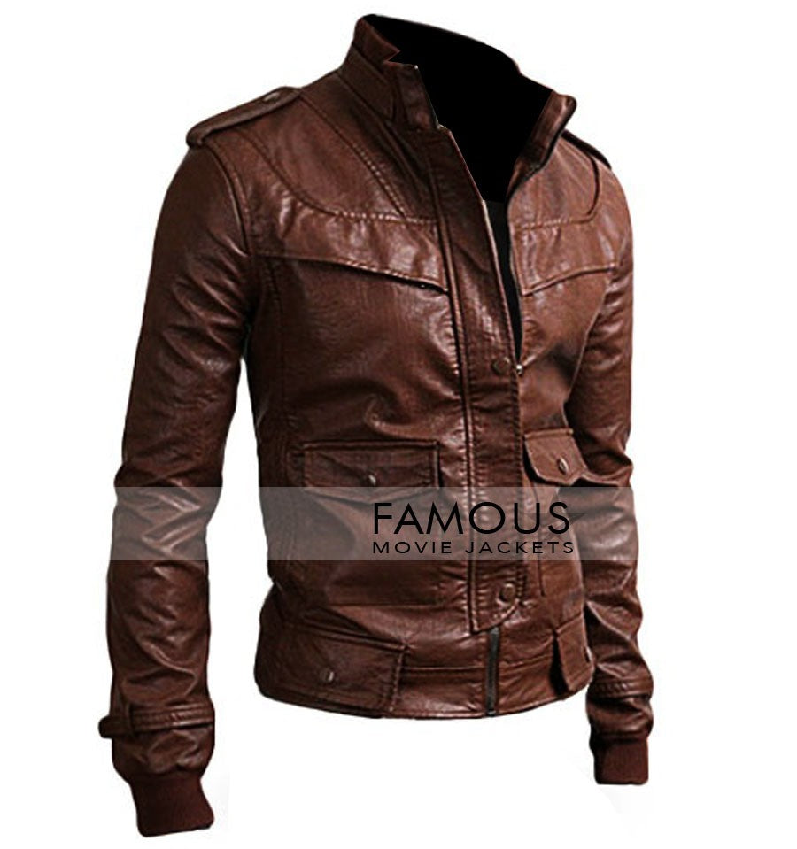 Slim Fit Rider Dark Brown Stylish Jacket