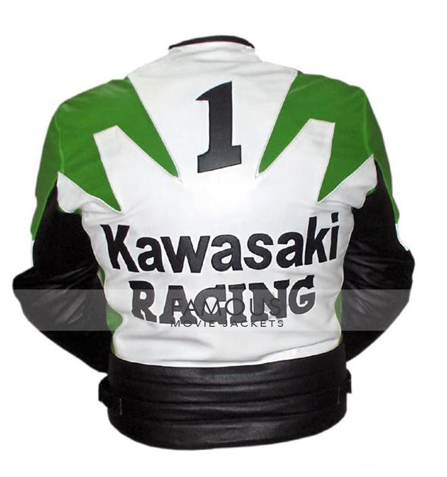 Leather jacket Kawasaki Green size S International in Leather - 41317394