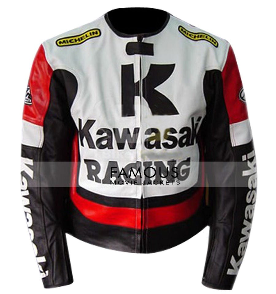 Kawasaki Ninja Red/Black Motorcycle Racing Jacket