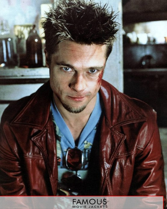 Fight Club Brad Pitt Red Jacket