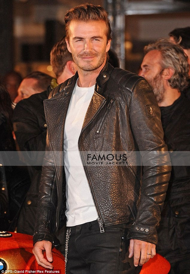 David Beckham Leather Jacket | David beckham, David beckham style, Beckham