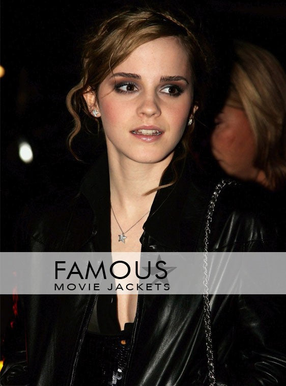 Emma Watson Black Leather Jacket Sale