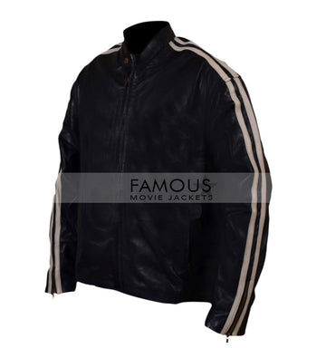 Mel Gibson (Martin Riggs) Lethal Weapon 4 Stripes Leather Jacket