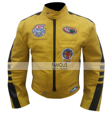 Uma Thurman Kill Bill Yellow Motorcycle Jacket