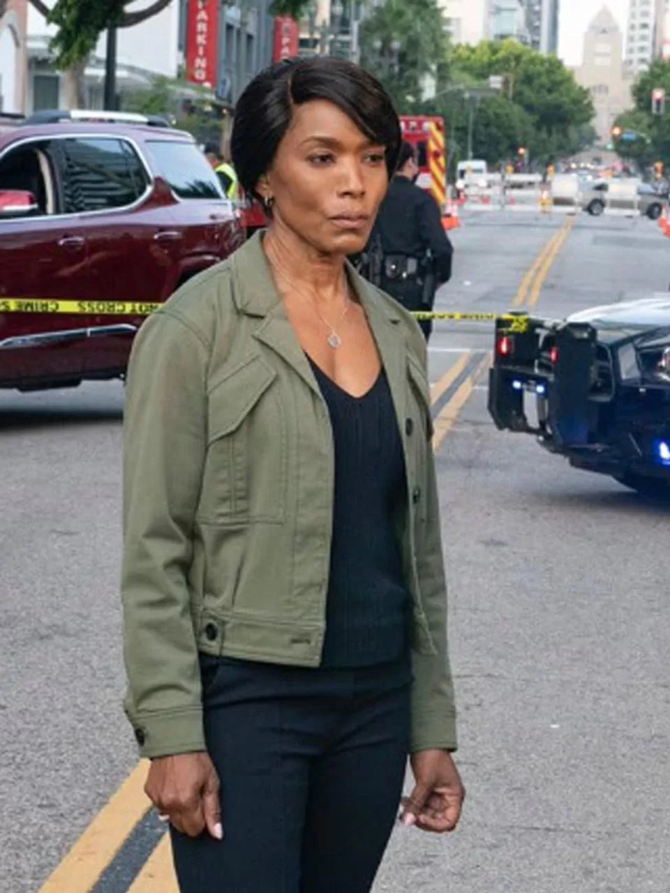 9-1-1 S04 Athena Grant Green Jacket