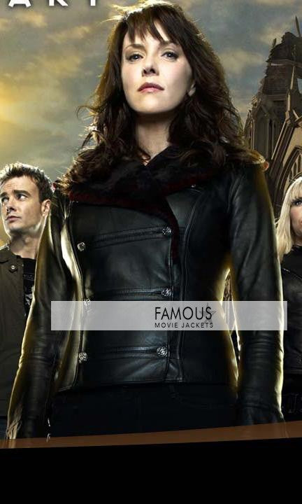 Sanctuary Amanda Tapping (Helen Magnus) Fur Leather Jacket