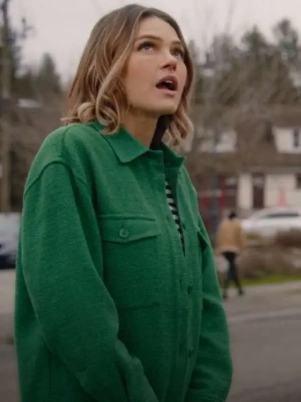 An Easter Bloom Aimee Teegarden Green Jacket