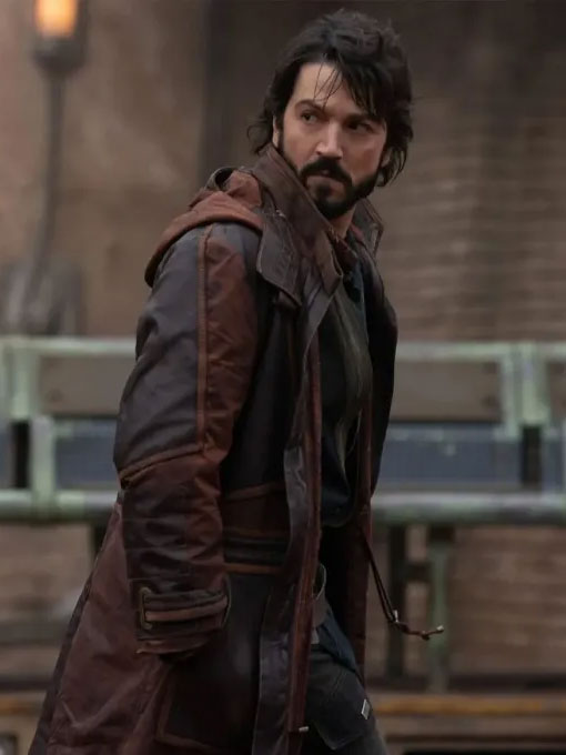 Star Wars Andor Diego Luna Leather Coat