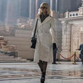 Atomic Blonde Charlize Theron White Coat