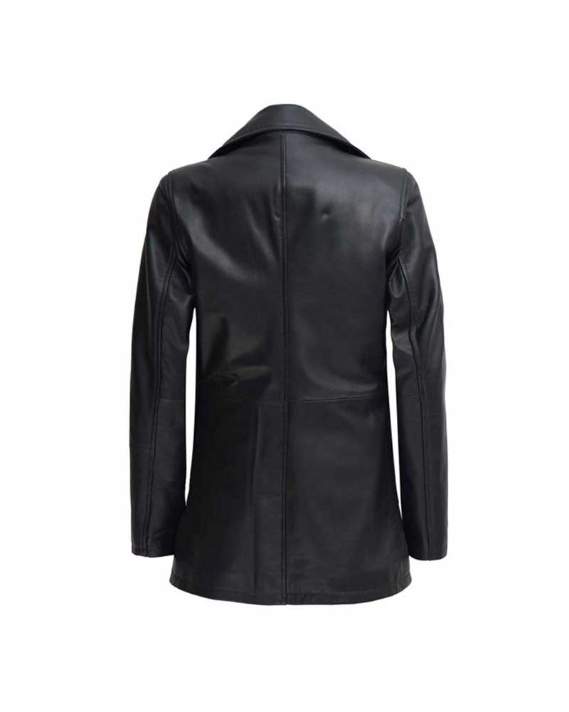 Barry 2023 Sally Reed Black Leather Blazer