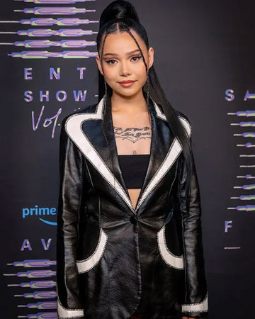 Savage x Fenty Show Vol. 4 2022 Bella Poarch Leather Jacket